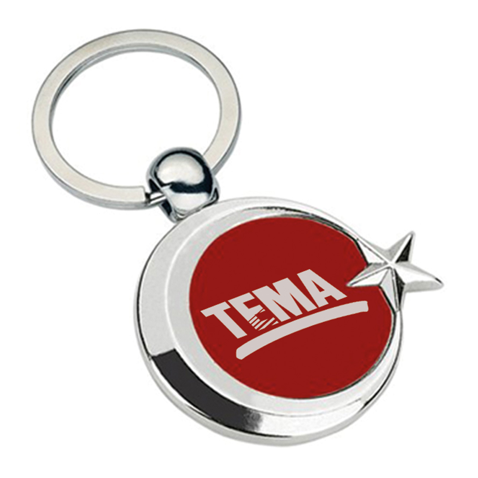 AYYILDIZ ÇİFT YÖN METAL ANAHTARLIK 1 AYYILDIZ ÇİFT YÖN METAL ANAHTARLIK