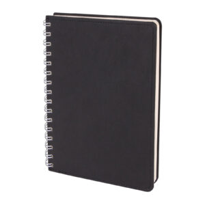 BATIKENT SİYAH SPİRALLİ TARİHSİZ DEFTER (15X21 CM)