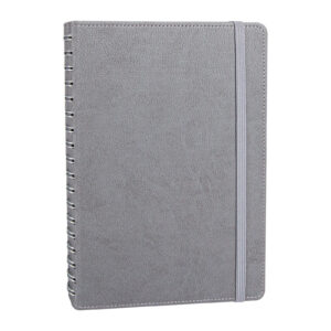 SÖĞÜTÖZÜ GRİ SPİRALLİ TARİHSİZ DEFTER (17X24 CM)