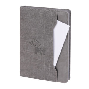 KORU GRİ TARİHSİZ DEFTER (15X21 CM)