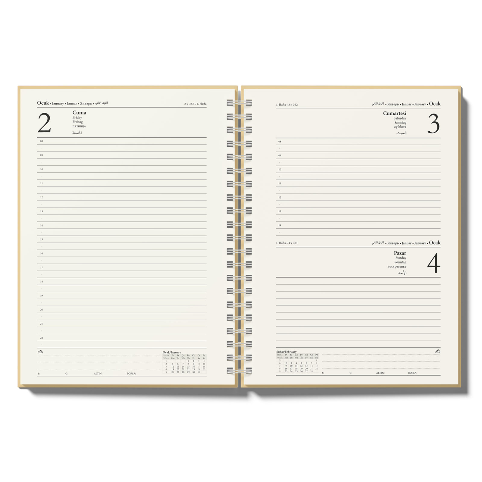 GÖLBAŞI KUŞE MUKAVVA SIVAMA SPİRALLİ AJANDA (17X24 CM) 3 GÖLBAŞI KUŞE MUKAVVA SIVAMA SPİRALLİ AJANDA (17X24 CM) - Görsel 3