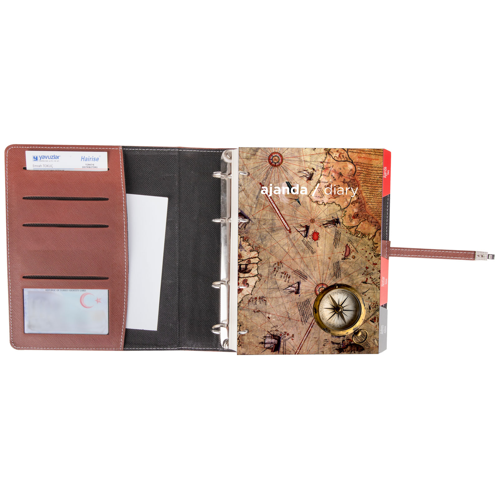 MİTHATPAŞA KAHVERENGİ ORGANİZER AJANDA (18x21,5CM) 2 MİTHATPAŞA KAHVERENGİ ORGANİZER AJANDA (18x21,5CM) - Görsel 2