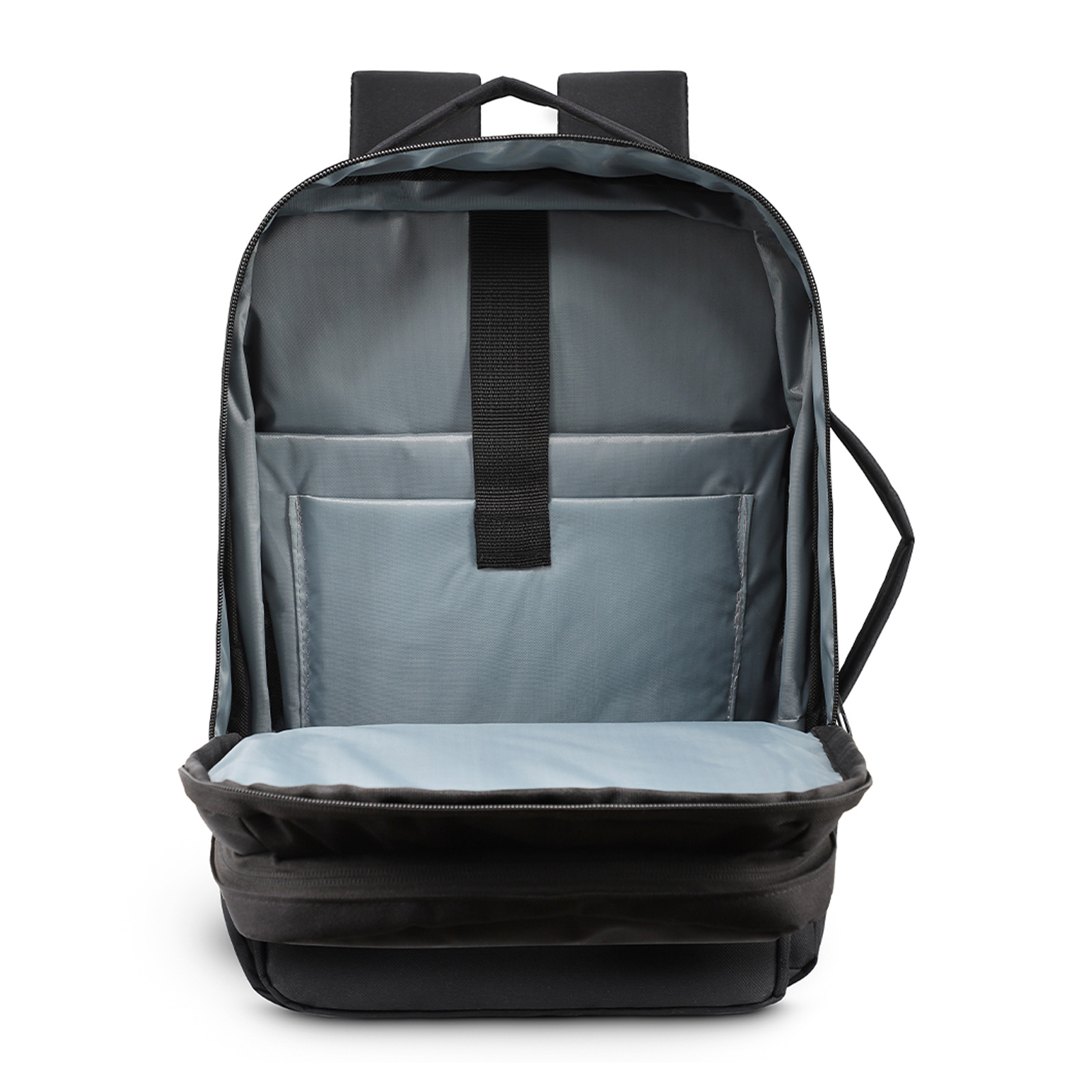 KEŞİF SİYAH LAPTOP BÖLMELİ SIRT ÇANTASI 3 KEŞİF SİYAH LAPTOP BÖLMELİ SIRT ÇANTASI - Görsel 3