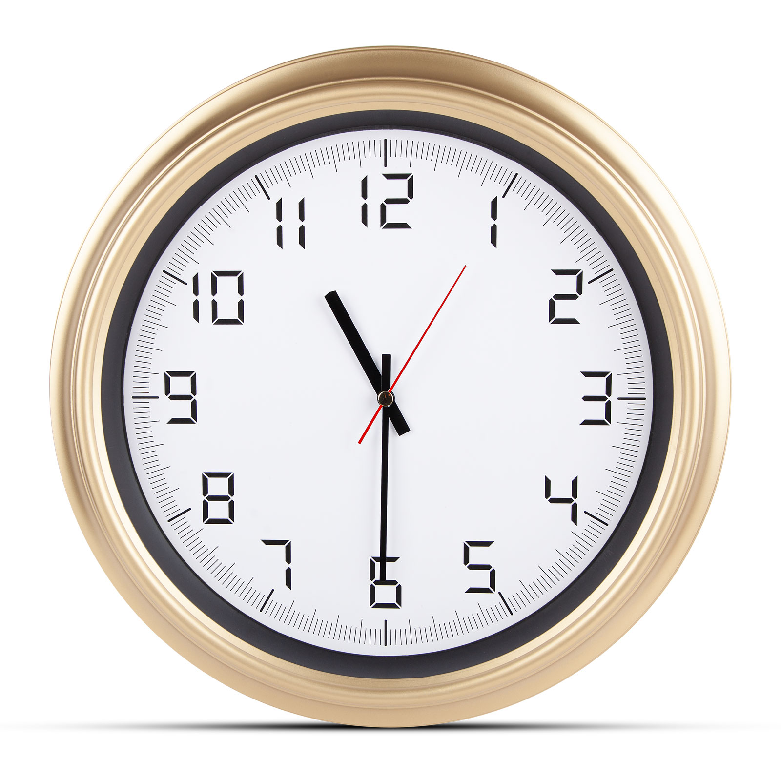 ATLAS ALTIN-BEYAZ PLASTİK KASA DUVAR SAATİ (380MM) 1 ATLAS ALTIN-BEYAZ PLASTİK KASA DUVAR SAATİ (380MM)