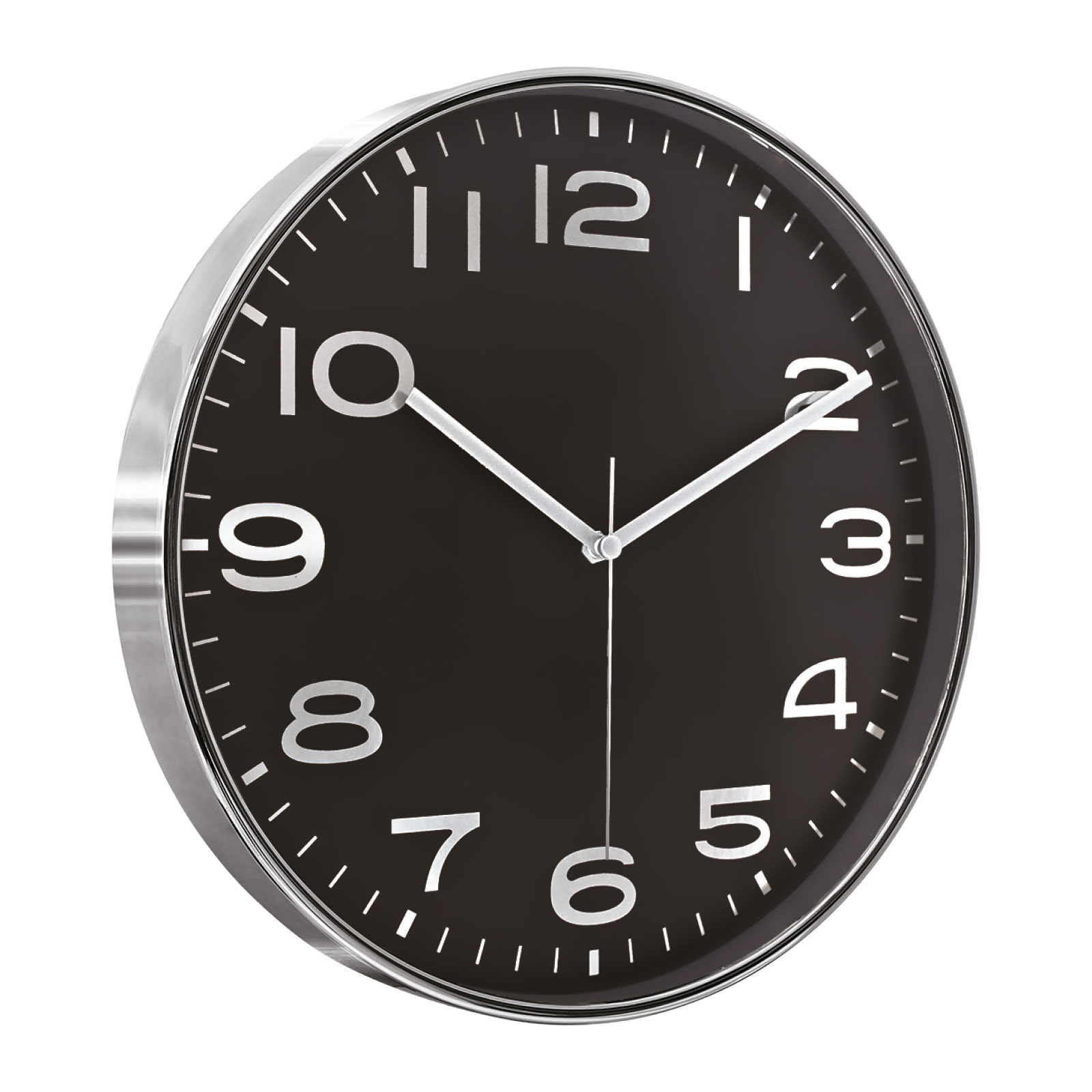 HADES406 SİYAH-GÜMÜŞ METALİZE ÇERÇEVE DUVAR SAATİ(380 MM) 1 HADES406 SİYAH-GÜMÜŞ METALİZE ÇERÇEVE DUVAR SAATİ(380 MM)