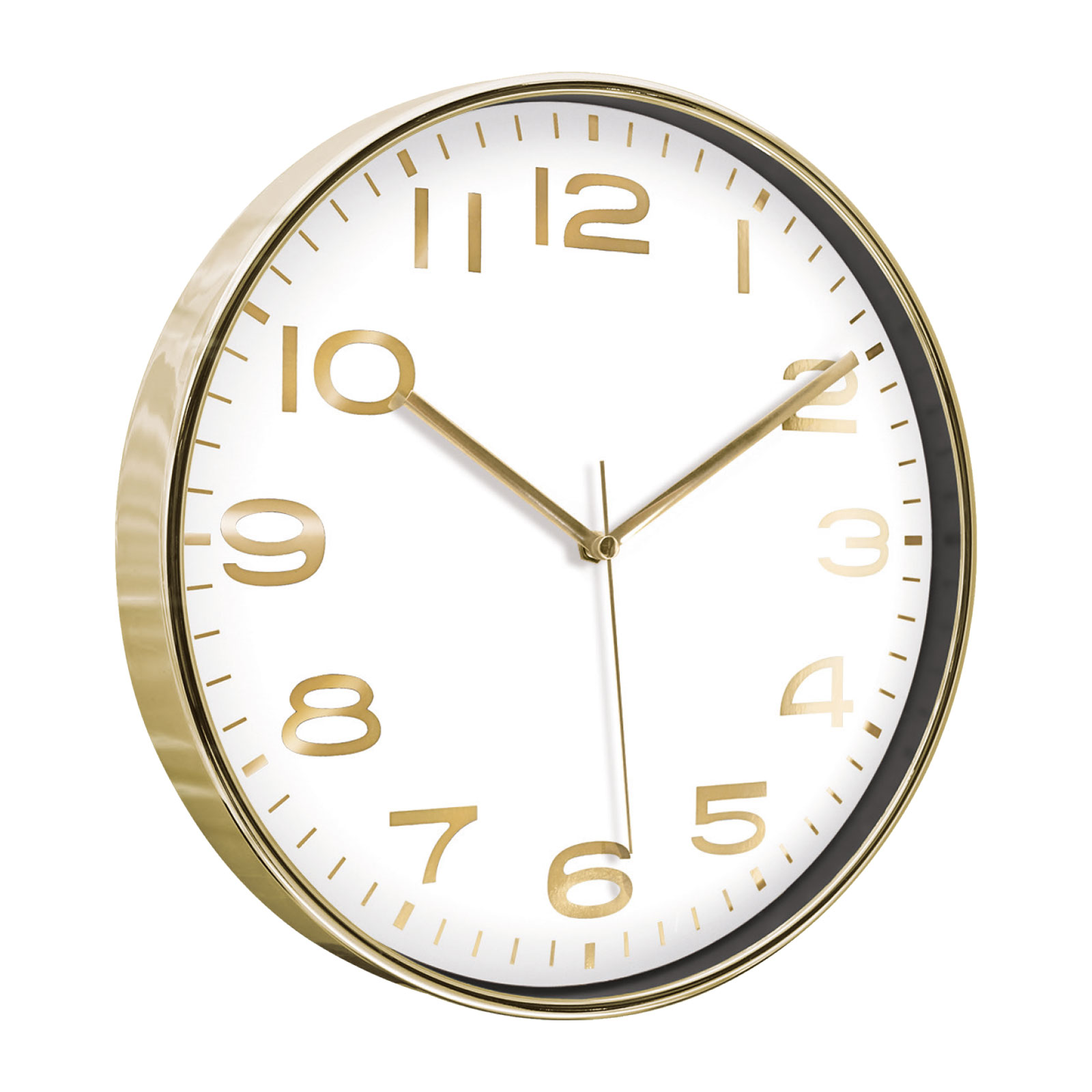 HADES406 ALTIN-BEYAZ METALİZE ÇERÇEVE DUVAR SAATİ(380 MM) 1 HADES406 ALTIN-BEYAZ METALİZE ÇERÇEVE DUVAR SAATİ(380 MM)