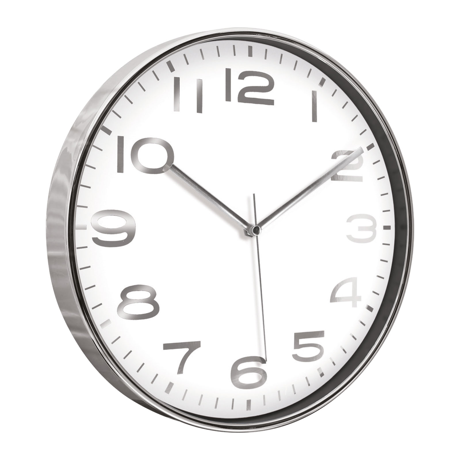 HADES406 BEYAZ-GÜMÜŞ METALİZE ÇERÇEVE DUVAR SAATİ(380 MM) 1 HADES406 BEYAZ-GÜMÜŞ METALİZE ÇERÇEVE DUVAR SAATİ(380 MM)