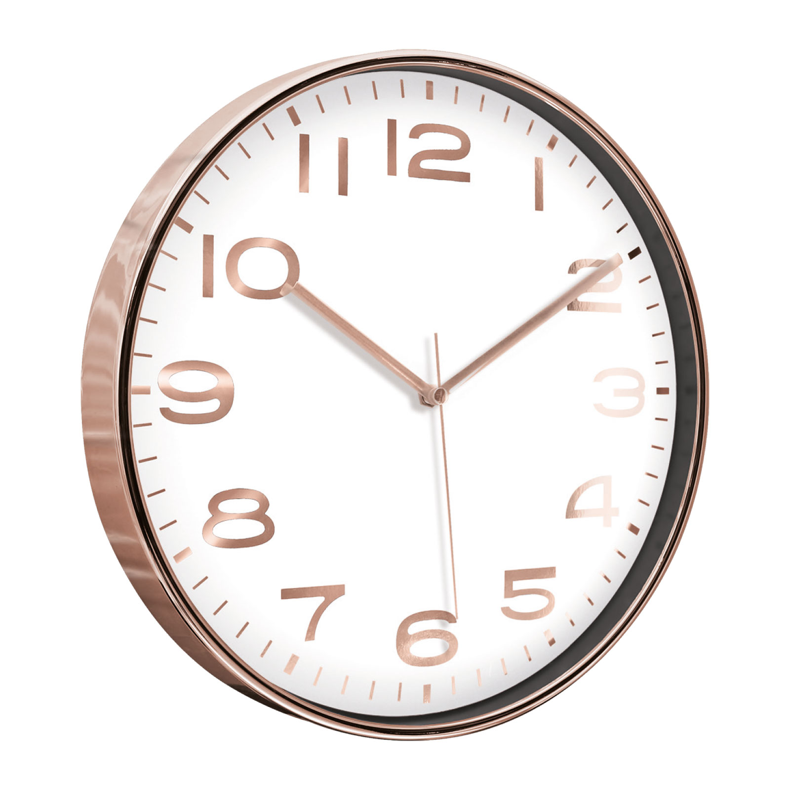 HADES406 BEYAZ-BAKIR METALİZE ÇERÇEVE DUVAR SAATİ(380 MM) 1 HADES406 BEYAZ-BAKIR METALİZE ÇERÇEVE DUVAR SAATİ(380 MM)