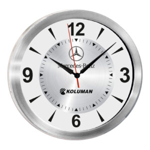 TRİTON091 GÜMÜŞ METAL KASA DUVAR SAATİ (350 MM)