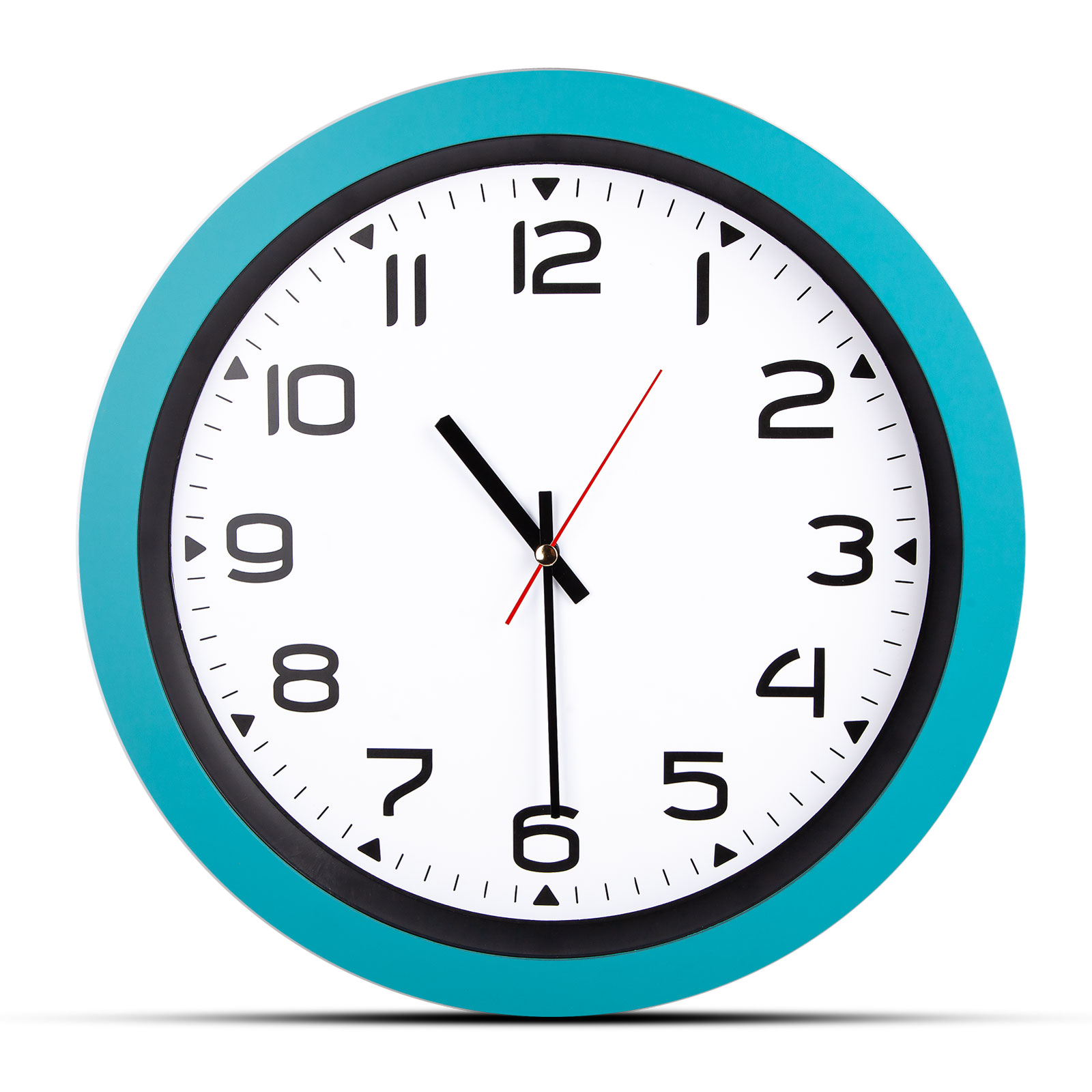 HERA TURKUAZ PLASTİK KASA DUVAR SAATİ (350MM) 1 HERA TURKUAZ PLASTİK KASA DUVAR SAATİ (350MM)