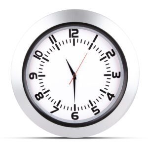 UMAY GÜMÜŞ PLASTİK KASA DUVAR SAATİ (350 MM)