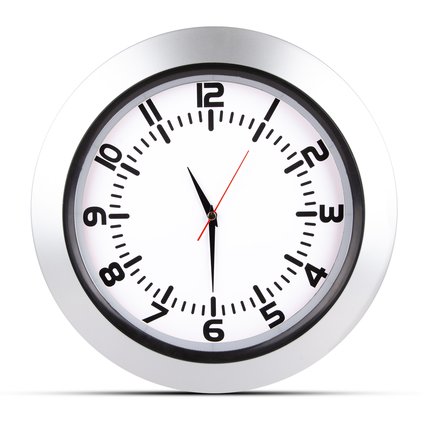 UMAY GÜMÜŞ PLASTİK KASA DUVAR SAATİ (350 MM) 1 UMAY GÜMÜŞ PLASTİK KASA DUVAR SAATİ (350 MM)