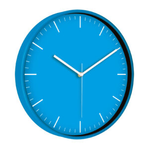 MİMAS186 MAVİ PLASTİK KASA DUVAR SAATİ (380 MM)