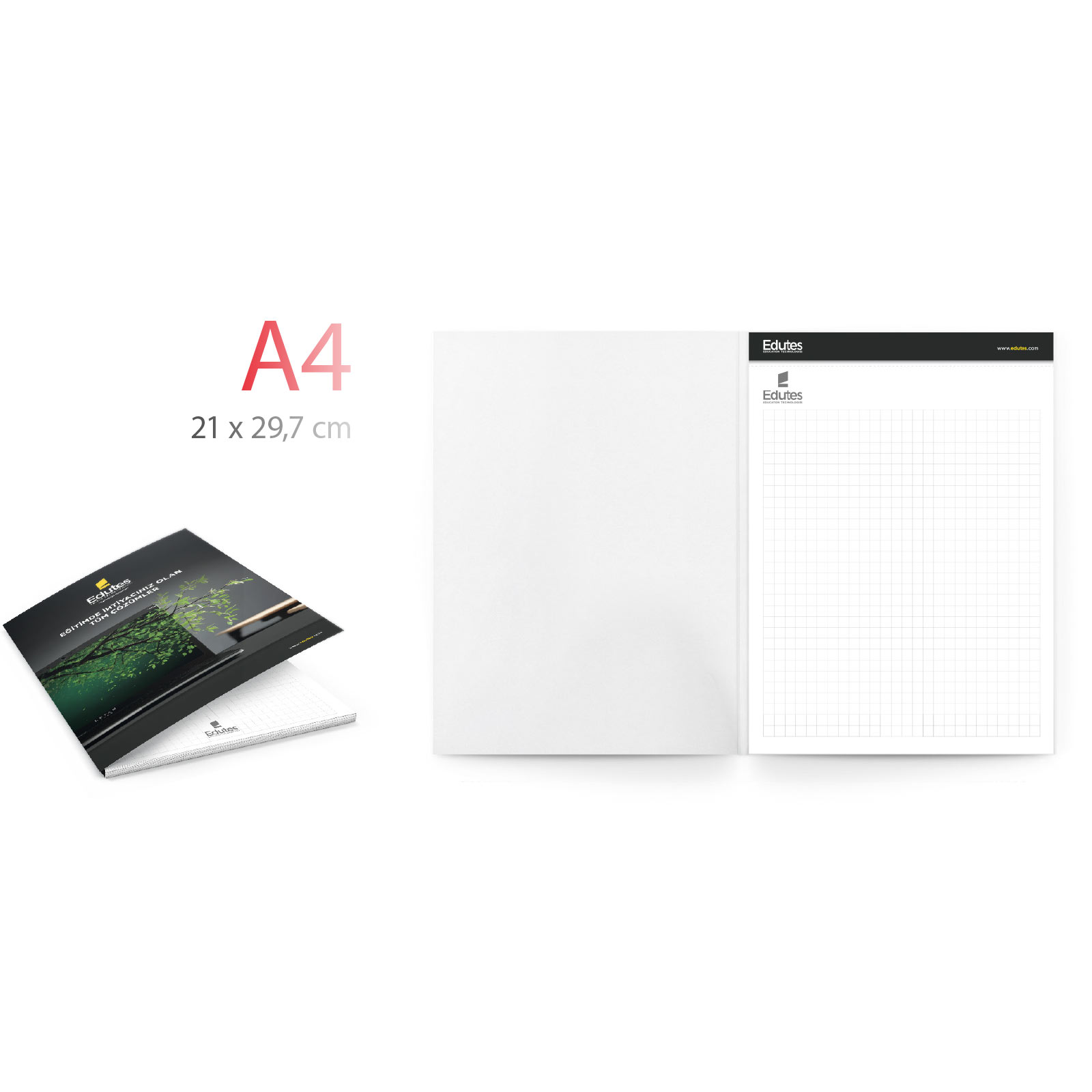 ALA-53 KAPAK GEÇMELİ YANA AÇILIR A4 BLOKNOT 1 ALA-53 KAPAK GEÇMELİ YANA AÇILIR A4 BLOKNOT